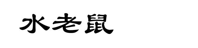 水老鼠