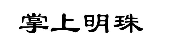 掌上明珠