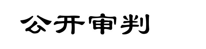 公开审判