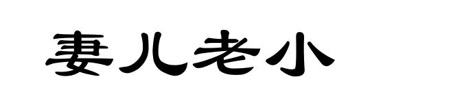 妻儿老小