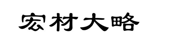 宏材大略