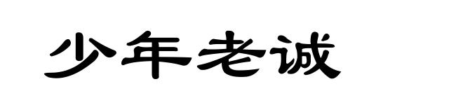 少年老诚
