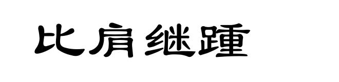 比肩继踵