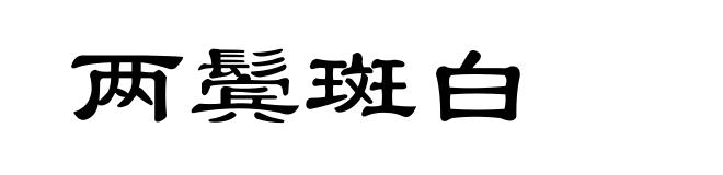 两鬓斑白