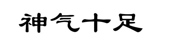 神气十足
