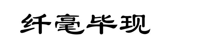 纤毫毕现