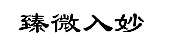 臻微入妙