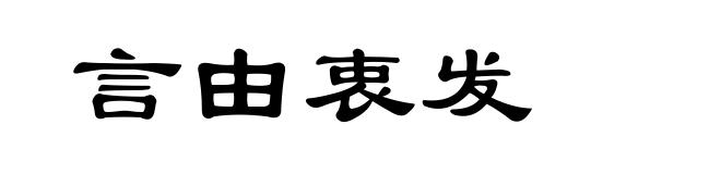 言由衷发