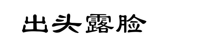 出头露脸