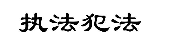 执法犯法