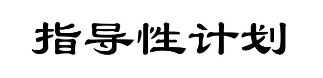 指导性计划