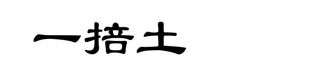 一掊土