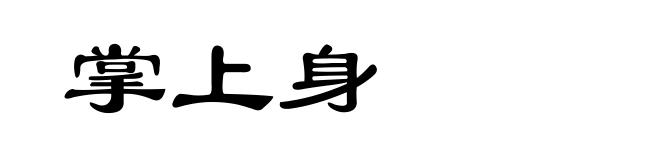 掌上身