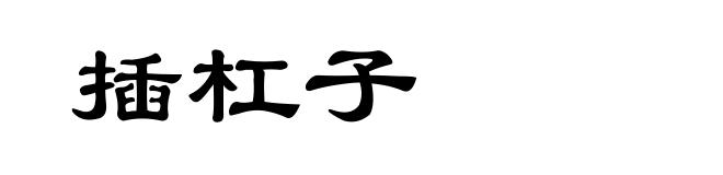 插杠子