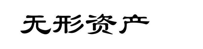 无形资产