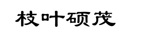 枝叶硕茂