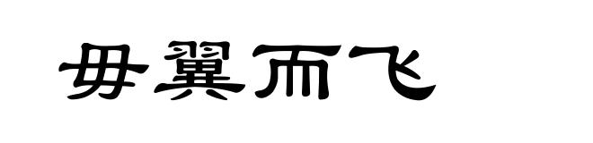 毋翼而飞