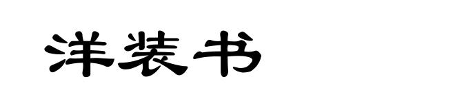 洋装书
