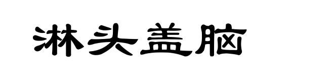 淋头盖脑