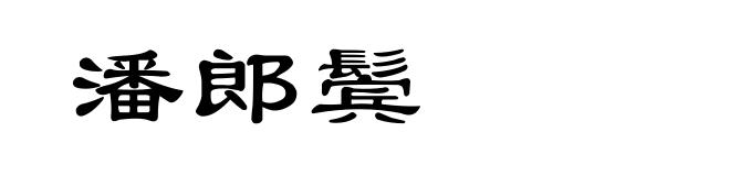 潘郎鬓