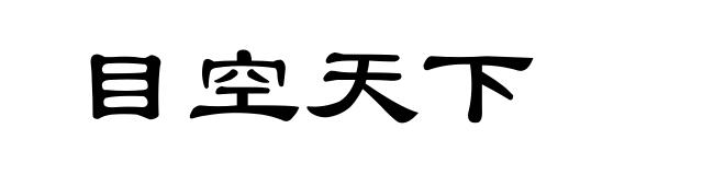 目空天下