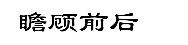 瞻顾前后