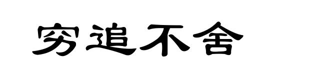 穷追不舍