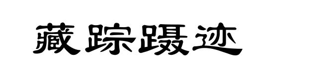 藏踪蹑迹