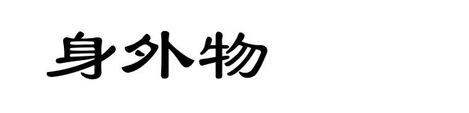 身外物
