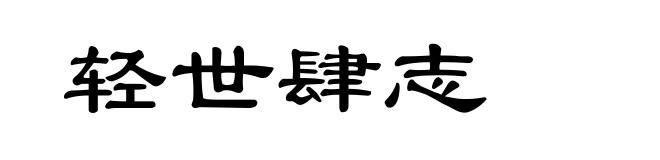 轻世肆志