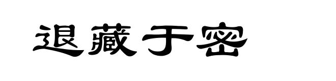 退藏于密