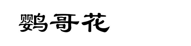 鹦哥花