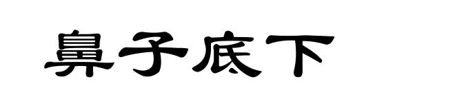 鼻子底下