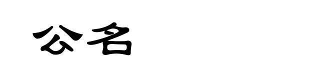 公名
