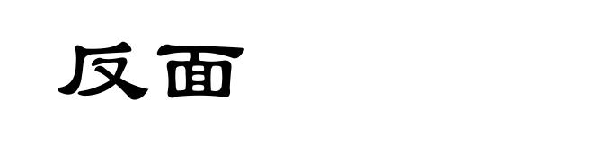 反面