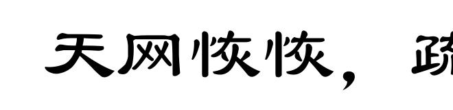天网恢恢，疏而不失