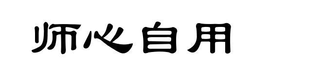 师心自用