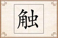 触怎么写