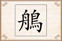 鵃怎么写