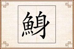 鯓怎么写