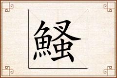 鰠怎么写